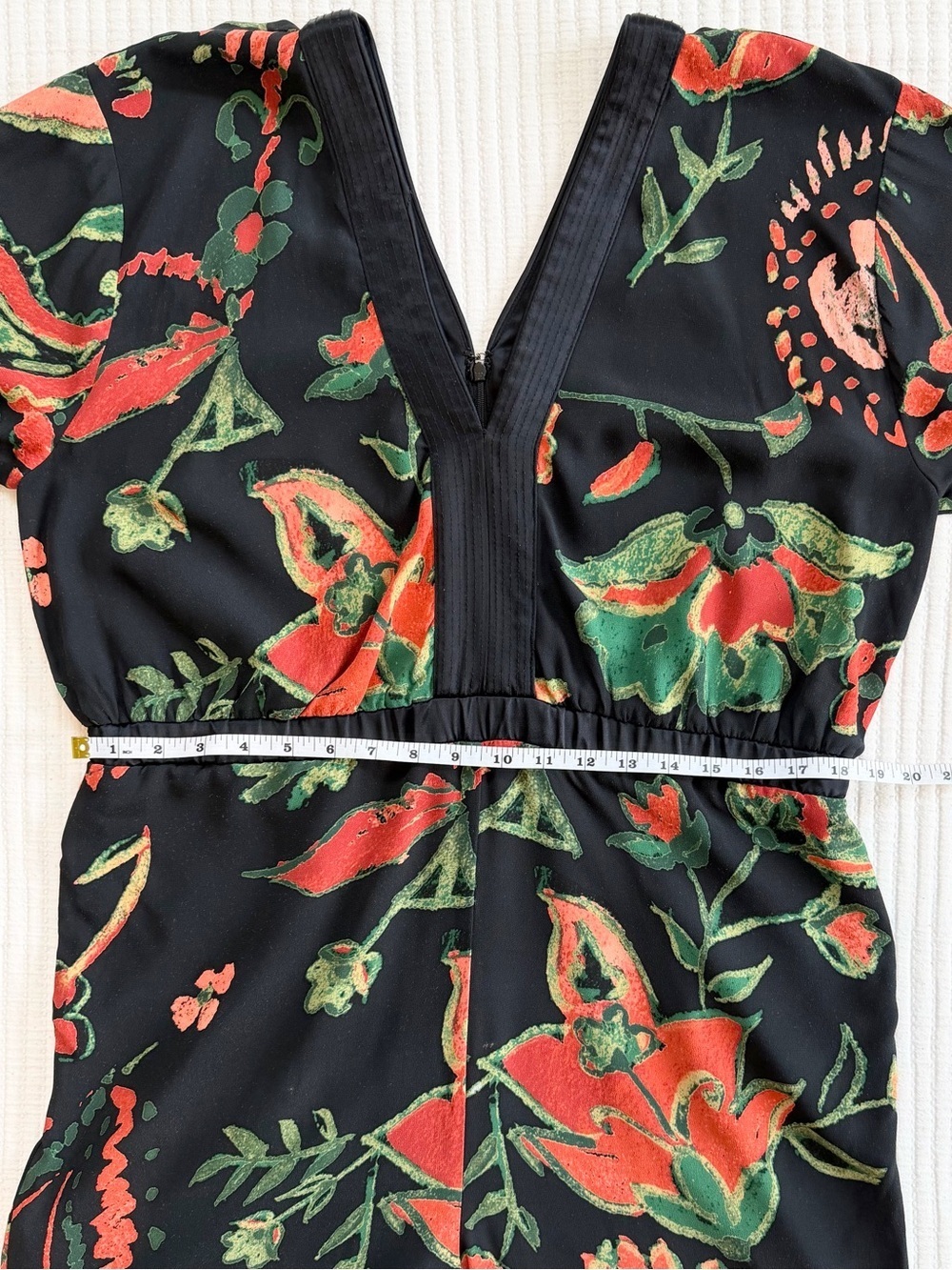 Something Navy Tropical Floral V-Neck Jumpsuit - Picture 7 of 10